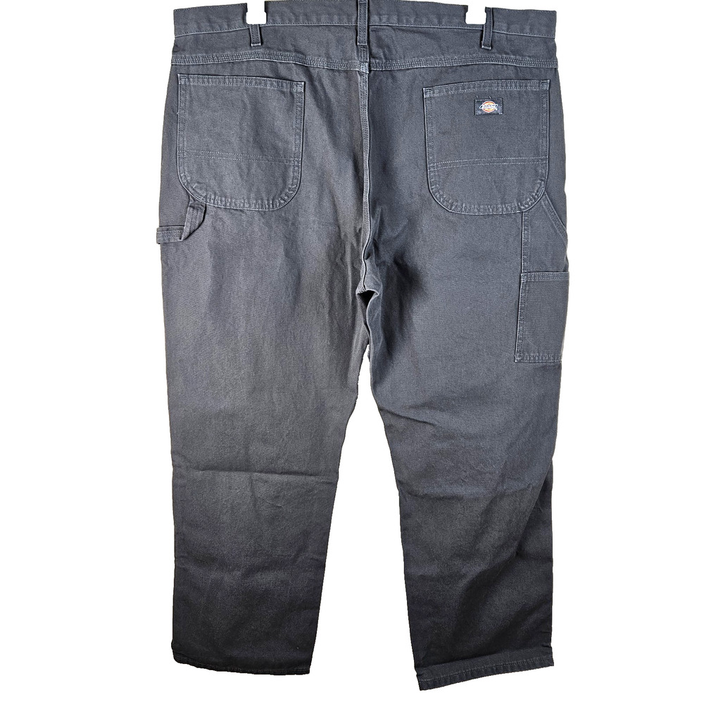 Dickies Pants Mens 42x30 Gray Relaxed Fit Heavyweight Duck Canvas Carpenter